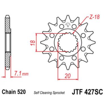Звезда ведущая 12 Suzuki RM 125 80 11 RMZ 250 07 12 - миниатюра 1