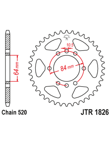 Звезда ведомая JTR1826 40