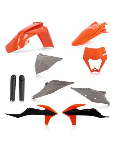 KTM Комплект пластика Acerbis EXC EXC F 20-.. Цвет Оранжевый Серый