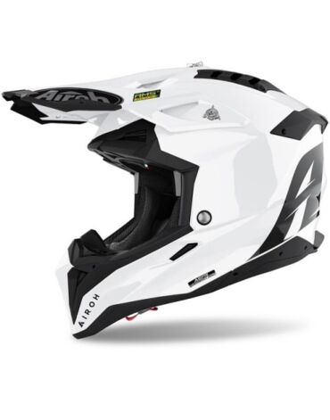 Шлем AIROH AVIATOR 3 Color White Gloss (Глянцевый)