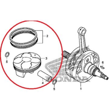 Поршень CRF450(09 12), A, original - миниатюра 1