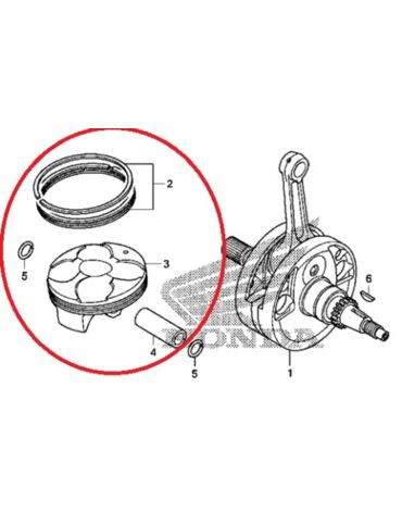 Поршень CRF250(10 13), A, original