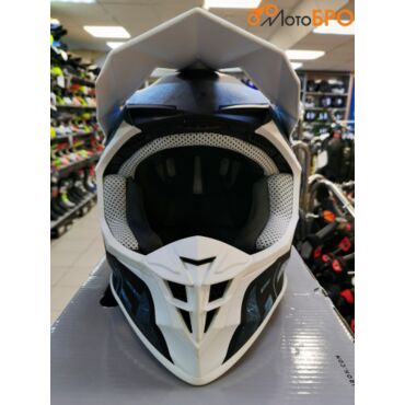 Шлем кроссовый Acerbis LINEAR White Light Blue - миниатюра 3