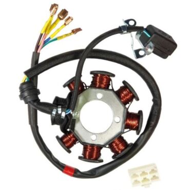 Статор генератора 157FMI, 162FMJ, 165FMM (CG, CB) (8 кат.) (d32mm) (d5x3) TTR250Rb - миниатюра 2