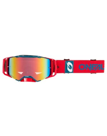 Oneal Маска Кроссовая B 33 Bold красный, иридиевые линзы