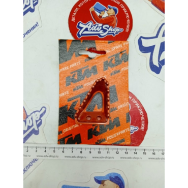 KTM Площадка тормозной лапки расширенная ( оранжевый ) SX SXF 16-> EXC/ EXCF 17-> ( 79413951000 ) - миниатюра 2