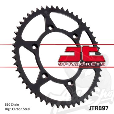 JTR 897 45 звезда ведомая стальная 45 зубов KTM 690R EXC - миниатюра 3