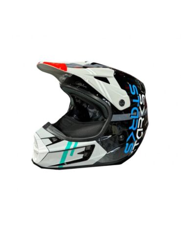 Шлем (кроссовый) Starks Base SH MX1 черный серый L