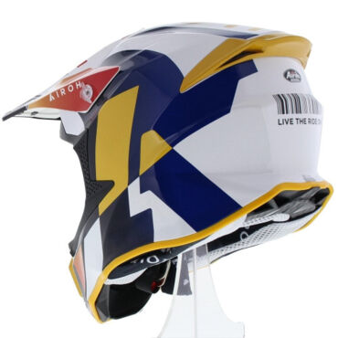 Шлем AIROH Twist 2.0 Lift White Blue (Глянцевый) - миниатюра 9