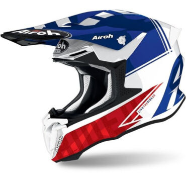 Шлем кроссовый Airoh Twist 2.0 Tech, blue gloss (S, Взрослая  Кросс эндуро) - миниатюра 1