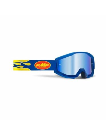 100% Очки FMF Powercore Flame Navy Зеркальная Синяя линза