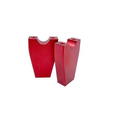 Стойки руля нижние CNC тип 140MX H80мм Ф22 мм RED к т 2шт - миниатюра 1