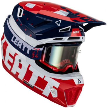 Leatt Шлем кроссовый Kit Moto 7.5 V23 Royal - миниатюра 3