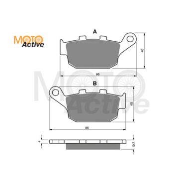Тормозные колодки GOLD FREN Sintered S3 020 (FA 140) - миниатюра 1