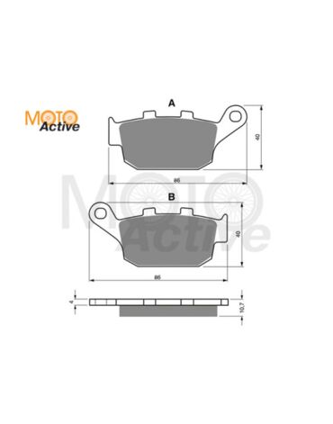 Тормозные колодки GOLD FREN Sintered S3 020 (FA 140)