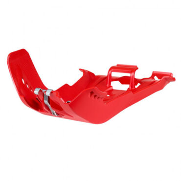 Защита картера (поддона), быстрый монтаж Polisport RR 250 300 2T 4T (20>) (красн.) - миниатюра 1