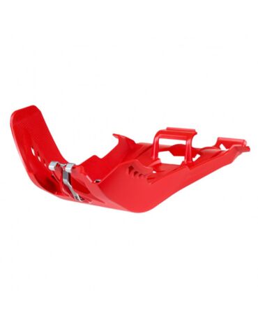 Защита картера (поддона), быстрый монтаж Polisport RR 250 300 2T 4T (20>) (красн.)