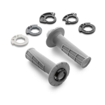 Грипсы серые с отверстиями ODI (Lock ON) KTM 24- / Husqvarna 24- / GasGas 24- - миниатюра 1