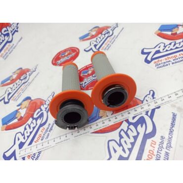 Progrip 708 293 Orange Grey грипсы серый / оранж +7 различных крепежей тросика // PA070800ARGR - миниатюра 2