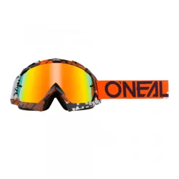 Oneal Маска Кроссовая Pixel Radium Orange White - миниатюра 2