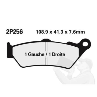 NISSIN 2P 256NS колодки тормозные перед F650 F800 F850 G650 / 690R 990A // R1200 GS 13 18 // M 053623 - миниатюра 2