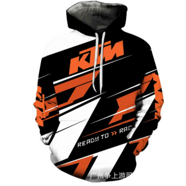 Толстовка KTM L оранжево черно белая - миниатюра 1