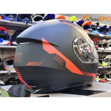 Шлем модуляр RSX Spark (HS 159) Winter, черно красный матовый, очки желтые - миниатюра 6