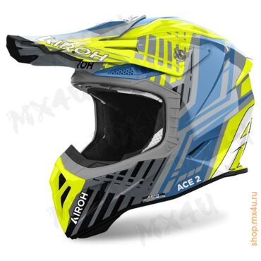 Кроссовый шлем Aviator Ace 2 Proud - Желтый - миниатюра 2
