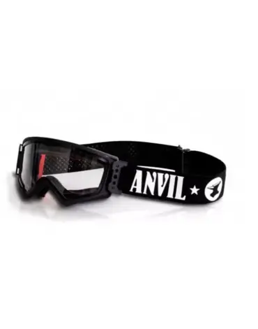 Кроссовые очки (маска) MUDMAX - ANVIL BLACK / CLEAR LENS NO PINS