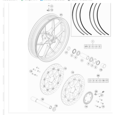 KTM BRAKE DISK D=320 5 Диск тормозной передний KTM 1290 SuperDuke /14 21 ( 6130906000033 ) - миниатюра 1