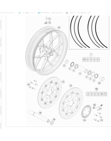 KTM BRAKE DISK D=320 5 Диск тормозной передний KTM 1290 SuperDuke /14 21 ( 6130906000033 )