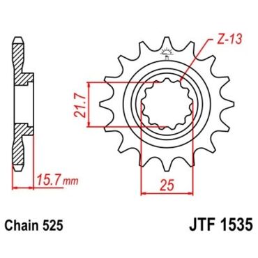 Звезда ведущая JTF1535.15 - миниатюра 1