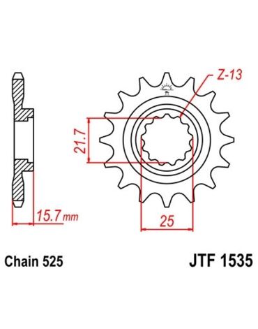 Звезда ведущая JTF1535.15