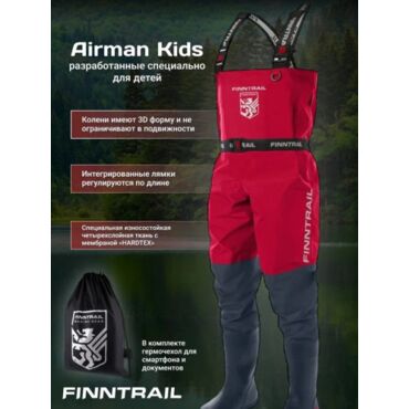 Finntrail Вейдерсы Airman Kids 5219 Red - миниатюра 9