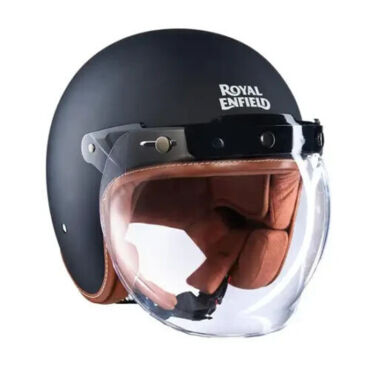 Шлем Royal Enfield LTHR. TRIM HELMET(V) MATT BLACK M 58 - миниатюра 1