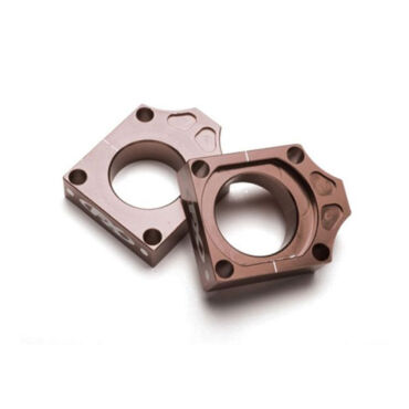 Блок оси заднего колеса FX под мотоциклы Kawasaki KX125 250 2003 08, KX250F 2004 16, KX450F 2006 15 коричневый - миниатюра 1
