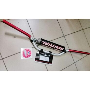 Renthal 809 01 SR / RC High Silver Red - Руль 7 8 (22 mm) (Серебро / Красный) - миниатюра 2