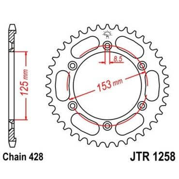 Звезда ведомая JTR1258.54 - миниатюра 1