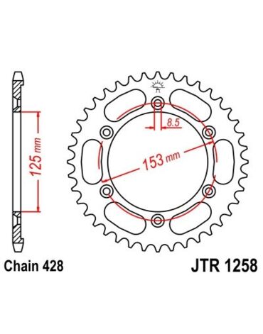 Звезда ведомая JTR1258.54