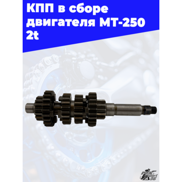 КПП в сборе двигателя MT 250 2t - миниатюра 4
