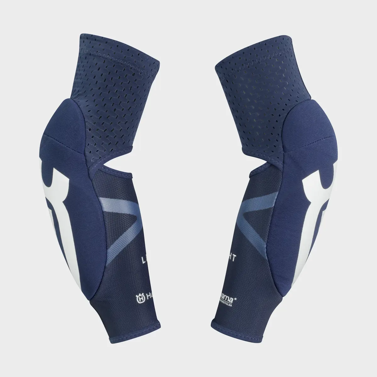 Налокотники подростковые Husqvarna Elbow Guard 5.0, blue white (S M, Детская) - фото 2