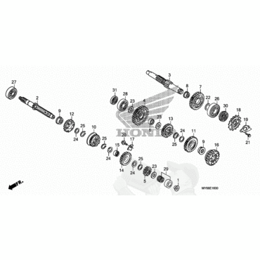 HONDA шайба крепления звезды XL600 XL650 XL700 XR650L X650R ( 23811MN8000 ) - миниатюра 3