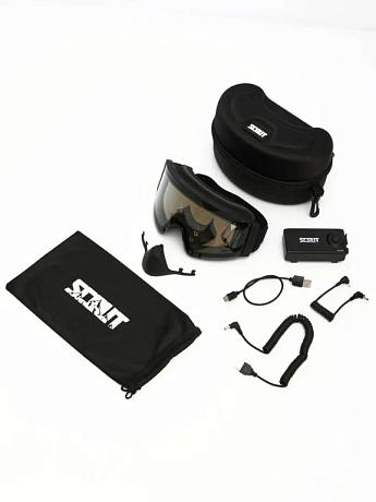 Очки с подогревом Scout HB 20A Pioneer Heated Goggles Black, clear lens 85% - фото 6