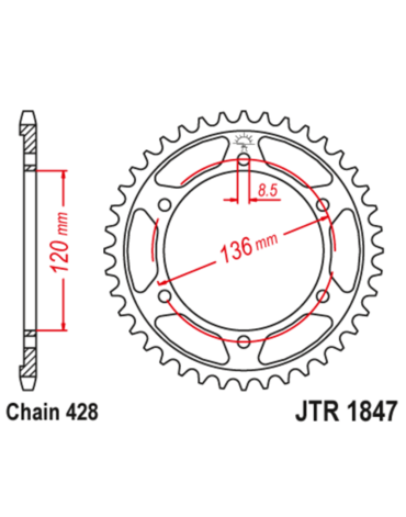 Звезда ведомая JTR1847.46