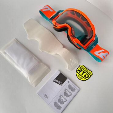 Очки Leatt Velocity 5.5 Neon Orange (Линза Light Grey 58%) - миниатюра 4