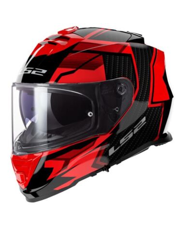 Шлем дорожный LS2 FF800 STORM II TRACKER, black red (L, Взрослая  Дорожная)
