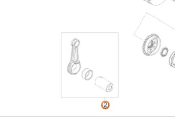 KTM CONNECTING ROD REPAIR SET шатунная сборка 450 SXF 07 12 ( 77330015244 / 77330015144 ) - фото 1