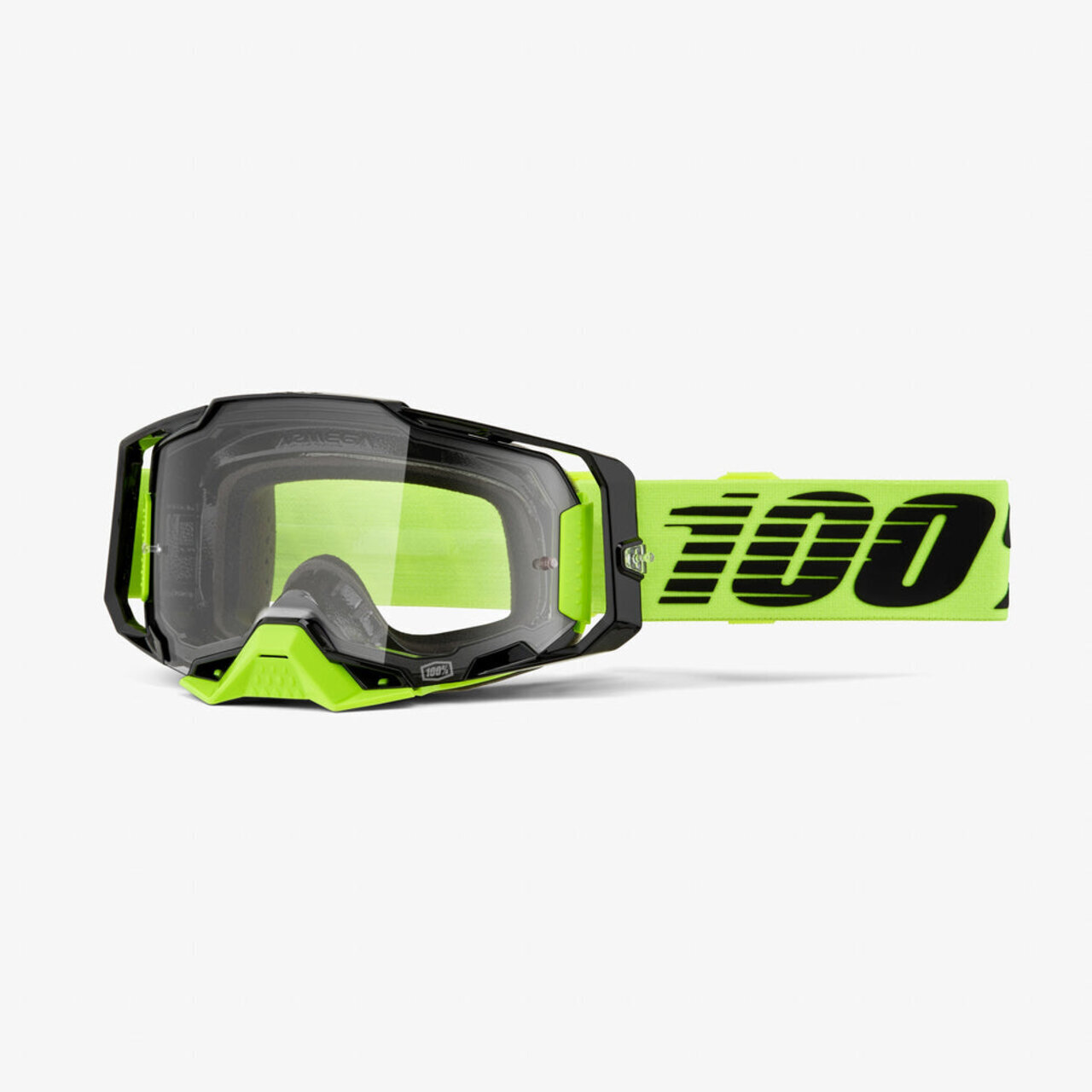 Очки 100% Armega Neon Yellow / Clear 50004 00032 - фото 1