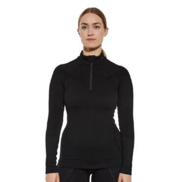 Brubeck Футболка женская Extreme Merino Черный - миниатюра 4