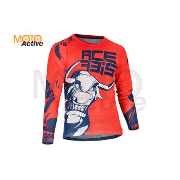 Джерси детское Acerbis MX J WINDY THREE KID VENTED Red Blue - миниатюра 2